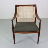 Peter Hvidt& Orla Mølgaard-Nielsen FD146 Cane Back Easy Chair, Denmark