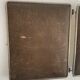 Vintage 1930s triptych barber mirror in brown shagreen - 30 x 77 cm