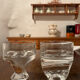 3 vintage glasses kristall krisla design taddei sistini