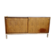 Meuble enfilade bois métal chromé