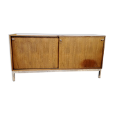Chromed metal wood thread furniture