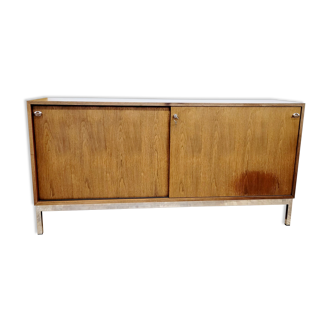 Chromed metal wood thread furniture