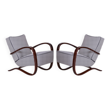 Art Deco Lounge Chairs by J. Halabala for Up Závody, 1930s, Set of 2