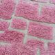 Large Pink Berber Rug – Hallway Size 85x300 cm, 100% Wool