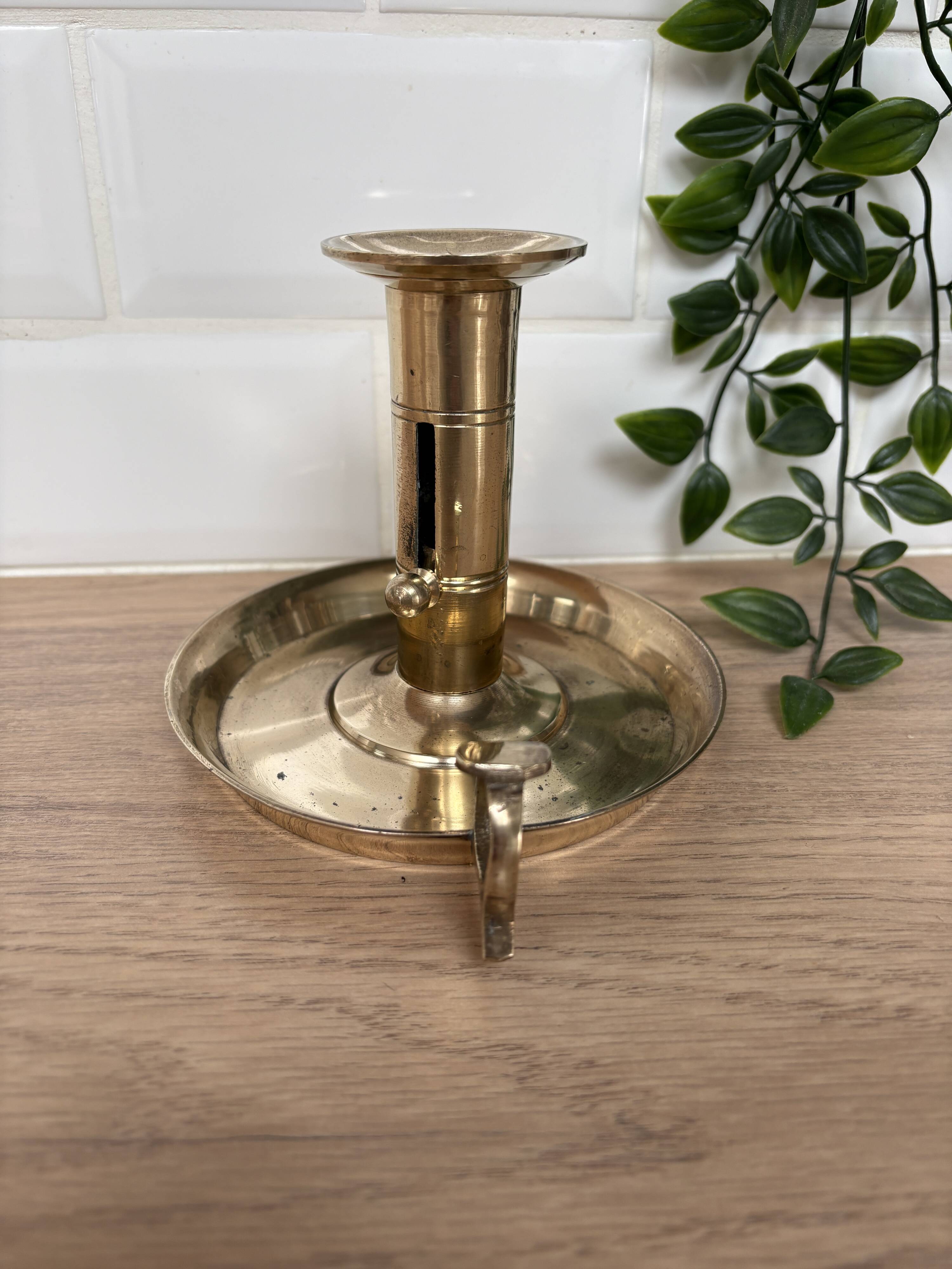 Candle holder on a sleeper