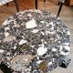 Art deco wrought iron and marble coffee table 40s