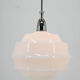 Art deco glass pendant Czechoslovakia 1950s