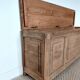 Large antique wedding chest in raw oak from the 19th century (shallow depth)