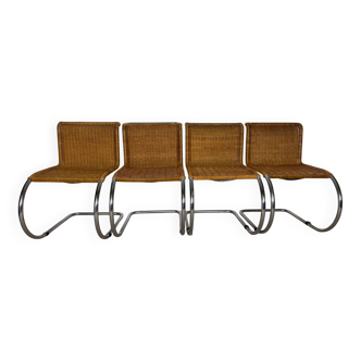 4 vintage cantilever chairs – in the style of Mies van der Rohe