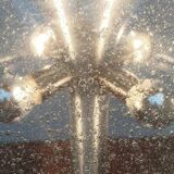 Swiss mushroom table lamp in space age style from the 1960s by Temde.