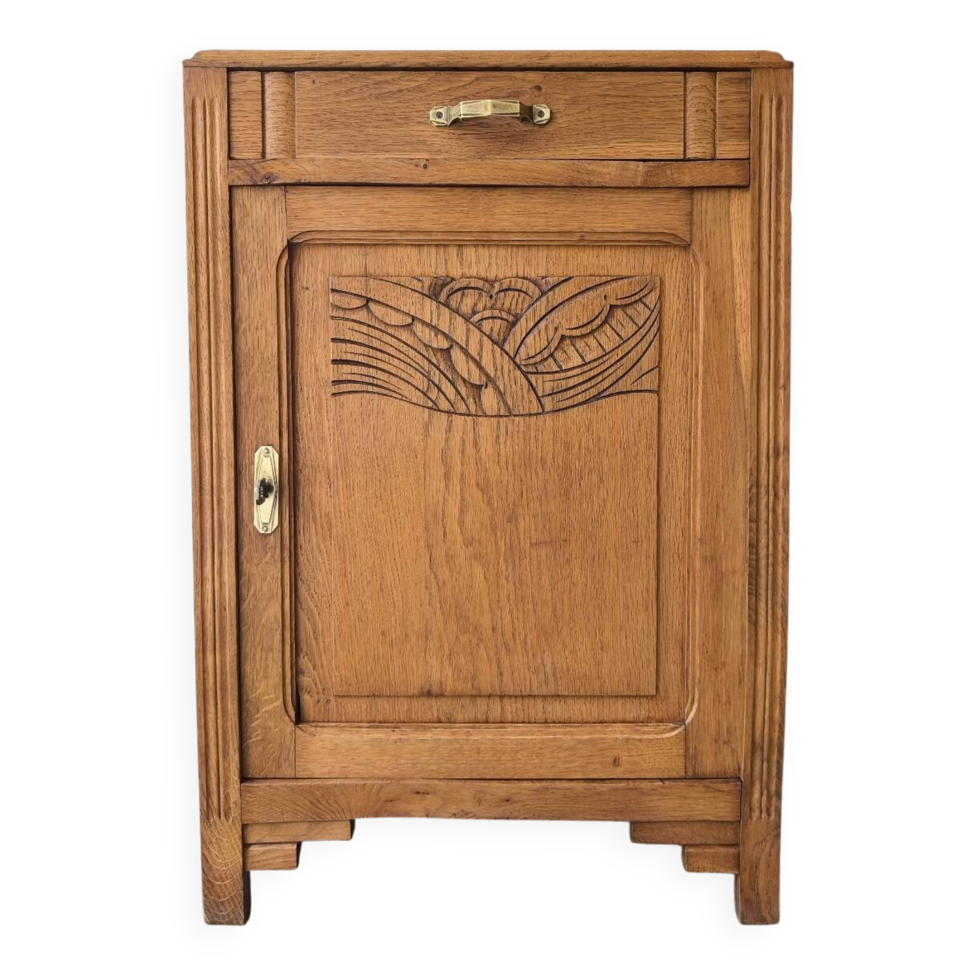 Buffet / confiturier ancien art-déco en chêne