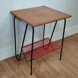 Side table turntable vinyl record holder