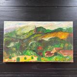 Tableau paysage vert