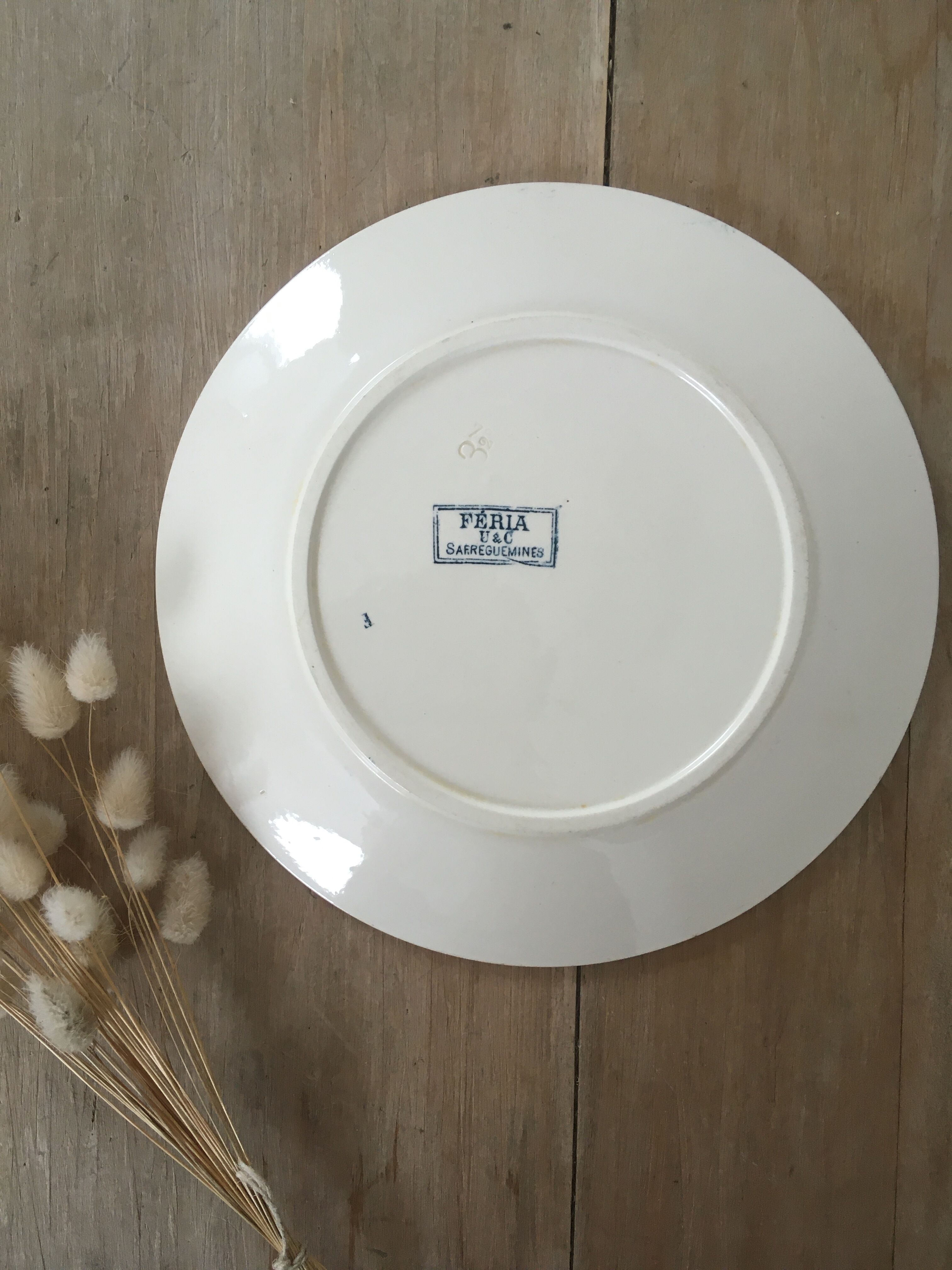 Lot 5 mismatched iron earth flat plates