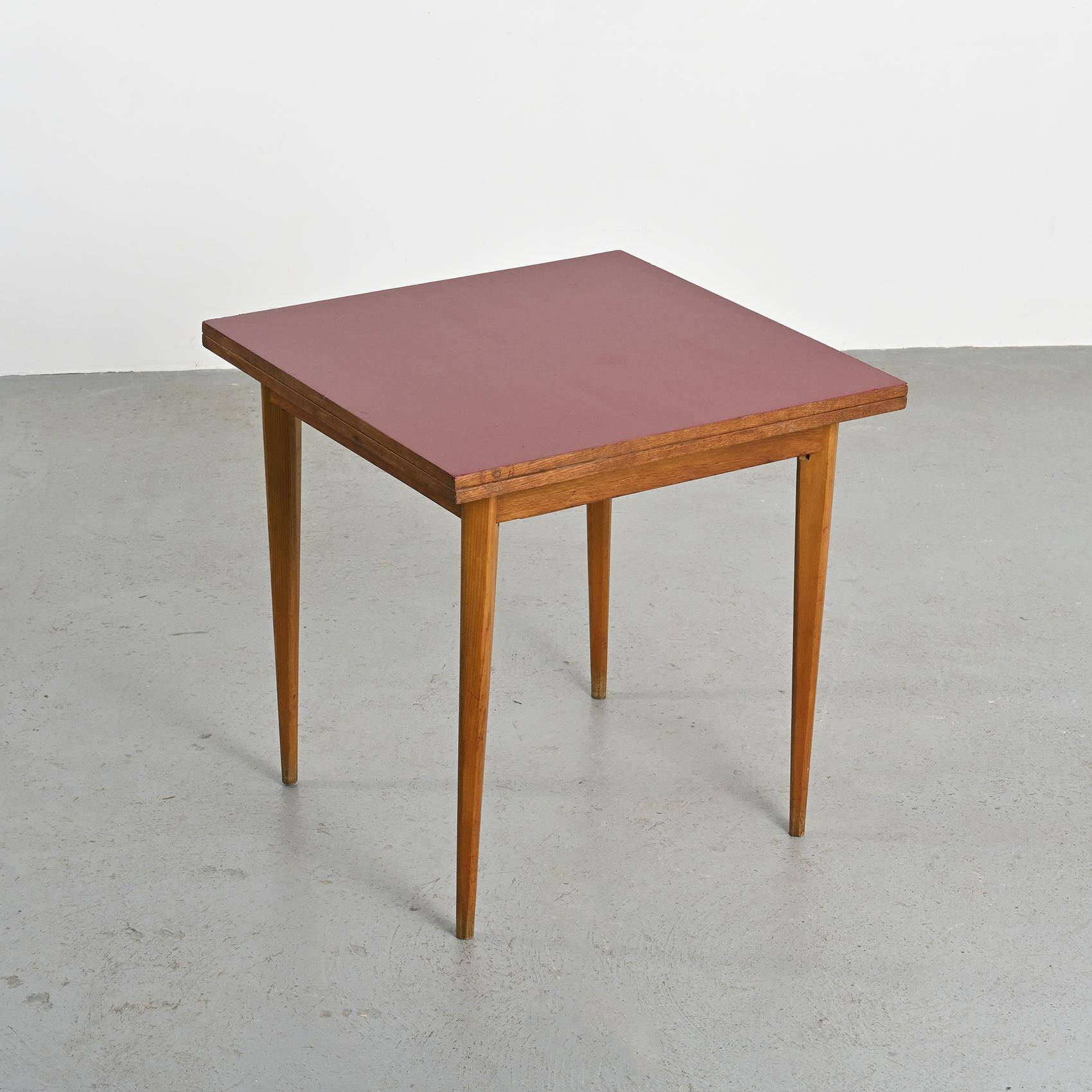 Vintage extendable ash table, France circa 1950