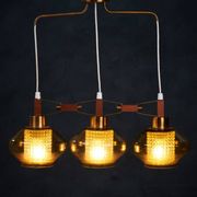 Glass Pendant Lamp by Carl Fagerlund, 1961