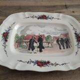 Obernai décor service dish by Henri Loux