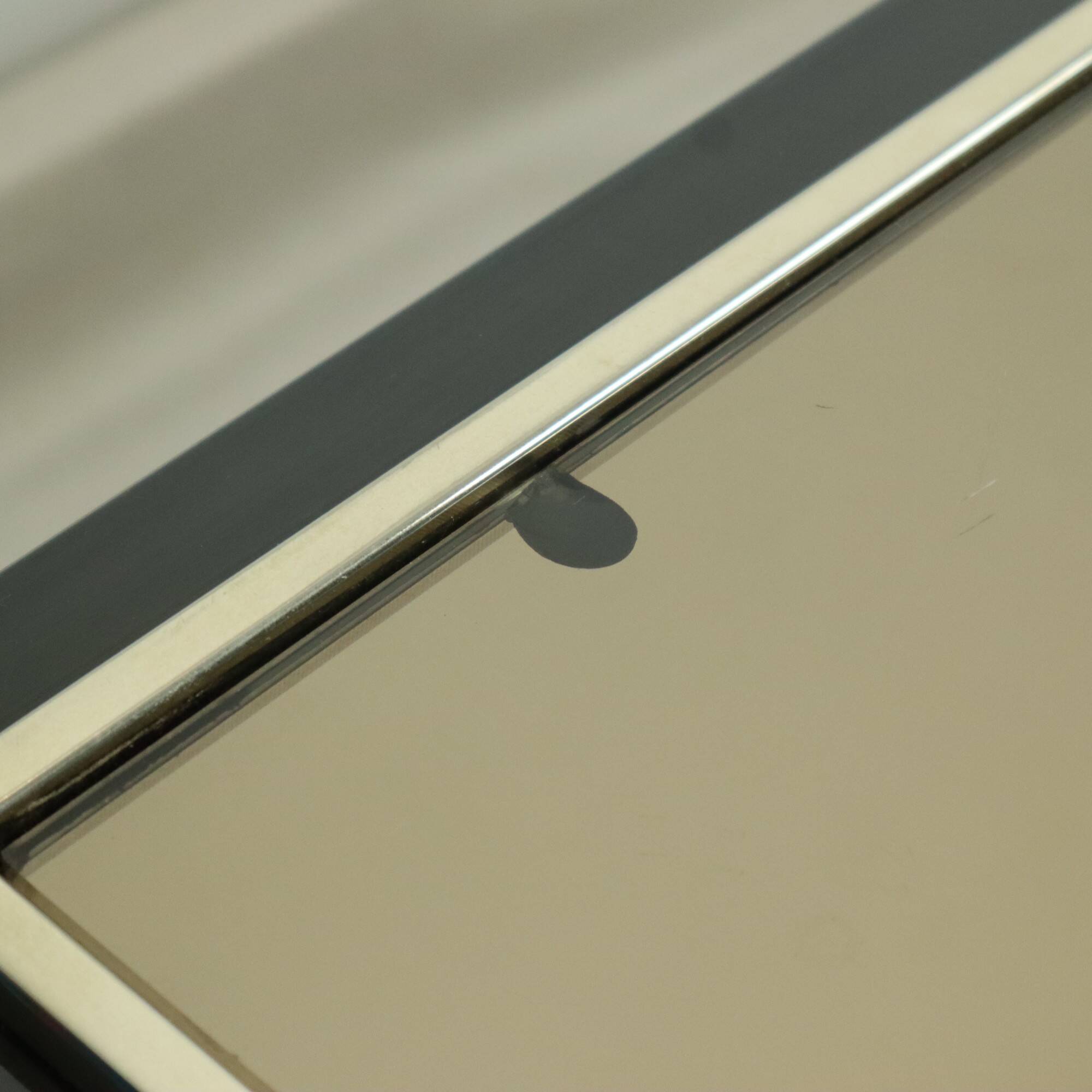 Vintage Rectangular Coffee Table Fedam Metal Glass 130cm