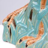 Large Vintage Ceramic Heron Bird Sculpture 1970s