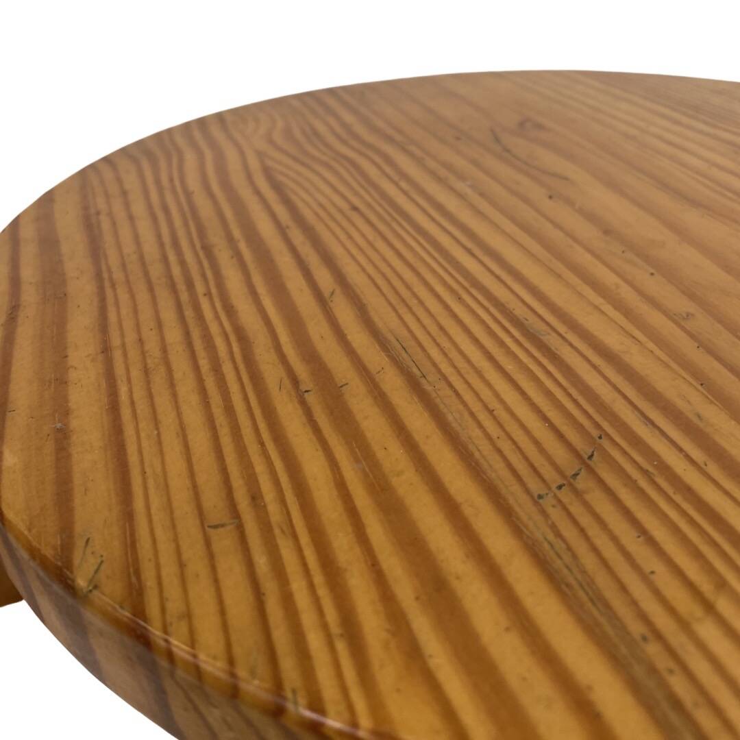 Mid century pinewood stool, minimalistic design  1960s