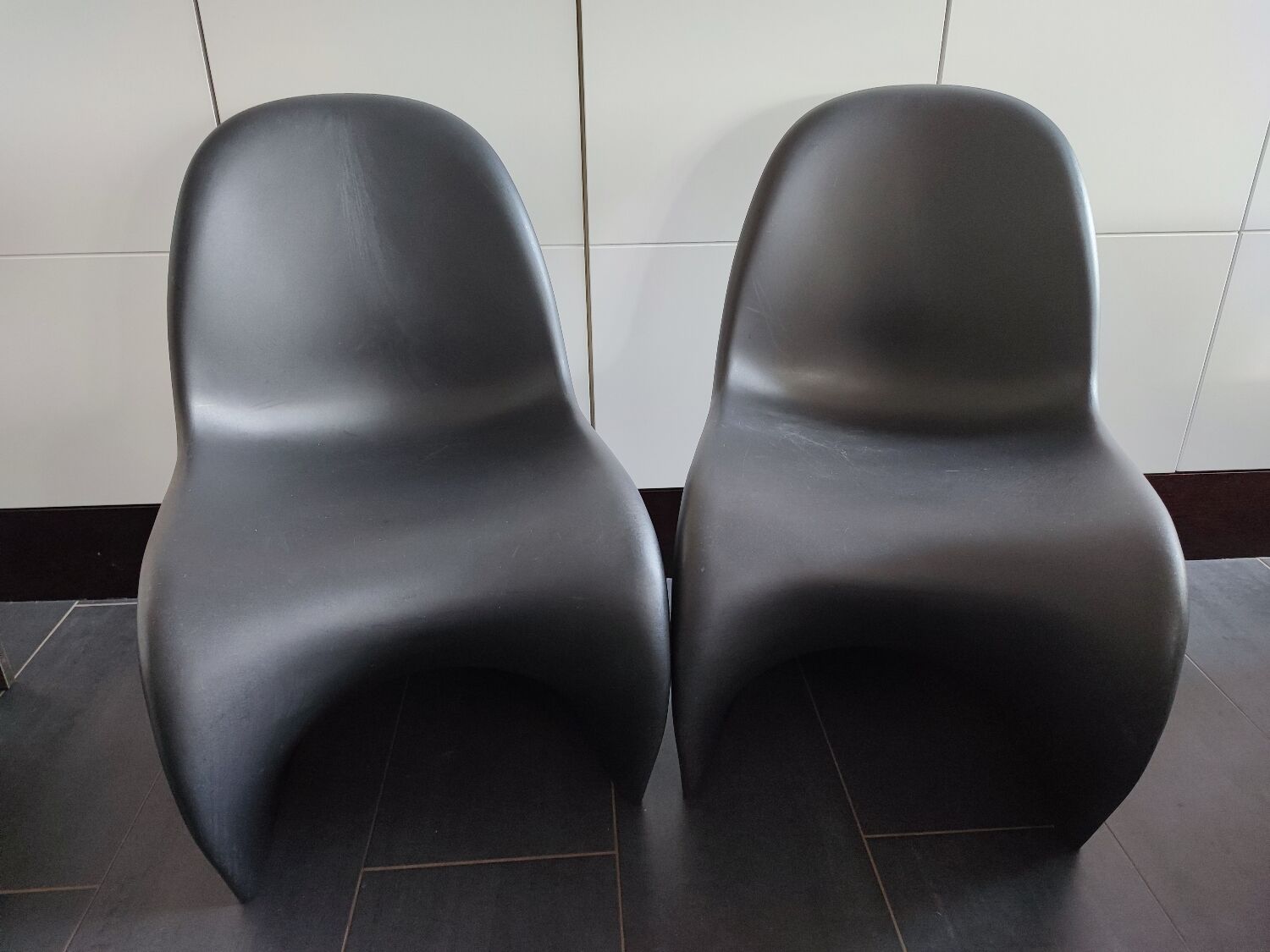 Panton chairs by Verner Panton for Vitra