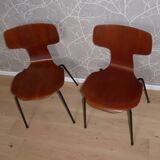4 Arne Jacobsen's chairs Mod. 3300 1st edition