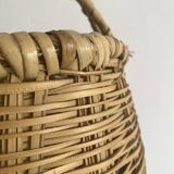 Vintage woven bamboo basket