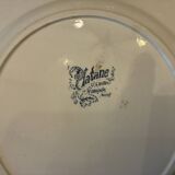 Set of 5 flat plates Saint Amand Terre de Fer