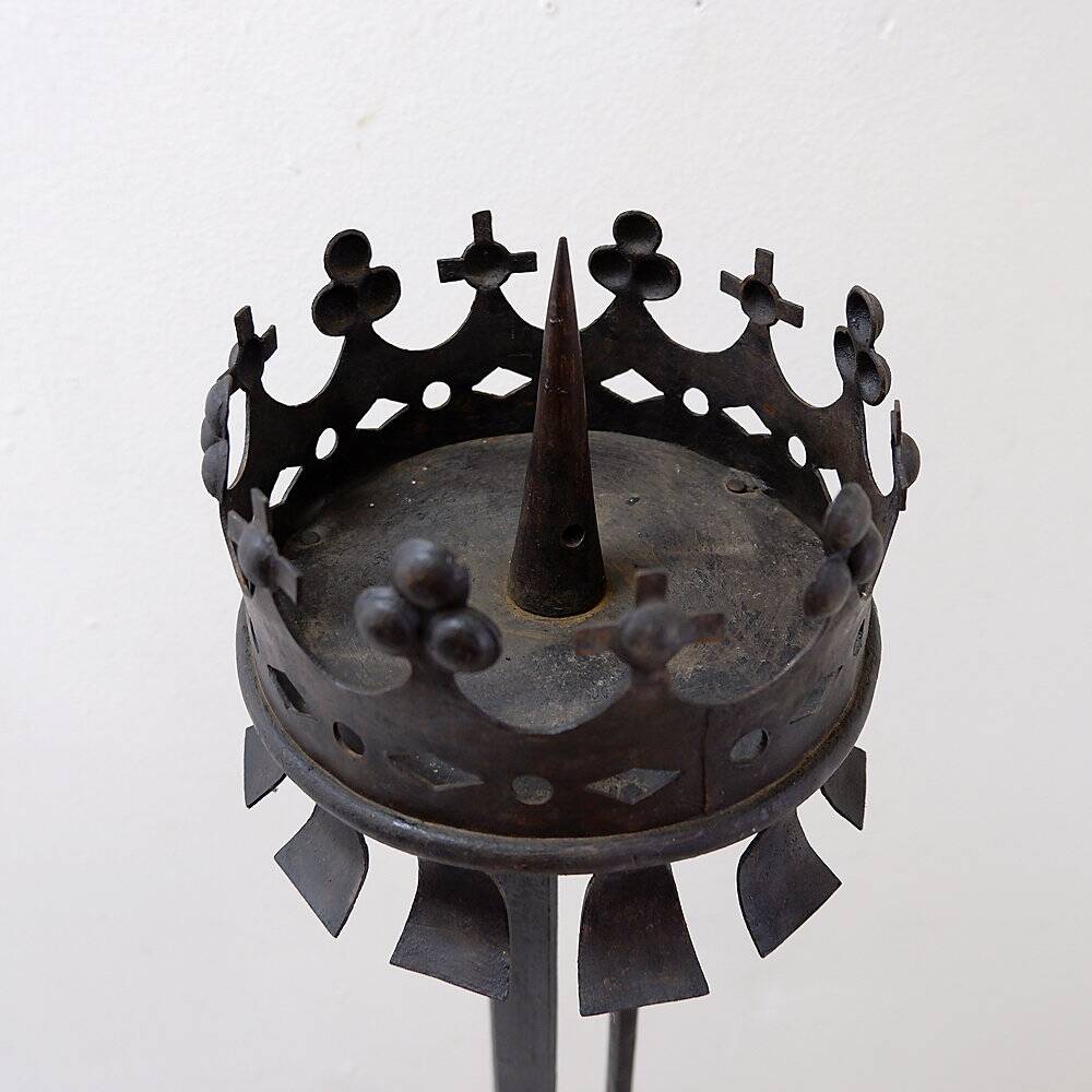 Grand Italian chandelier in wrought iron - 19th century