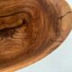 Saladier centre de table en bois d'olivier 1960 forme libre