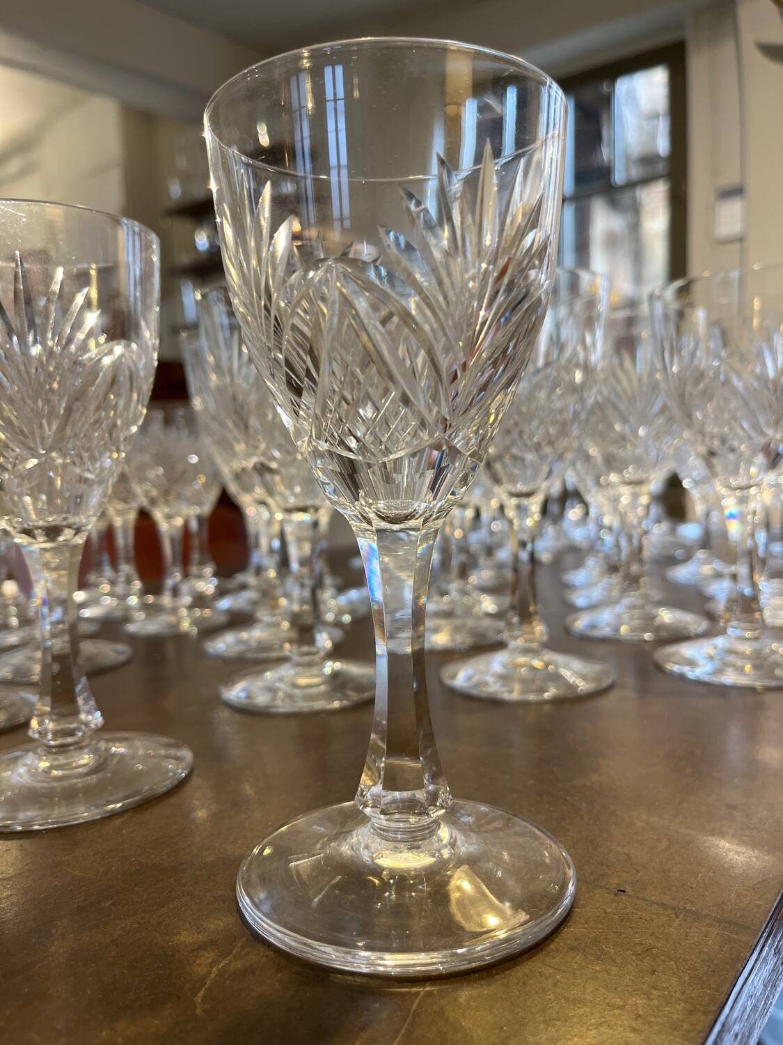 Beau lot de verres en cristal de Saint Louis