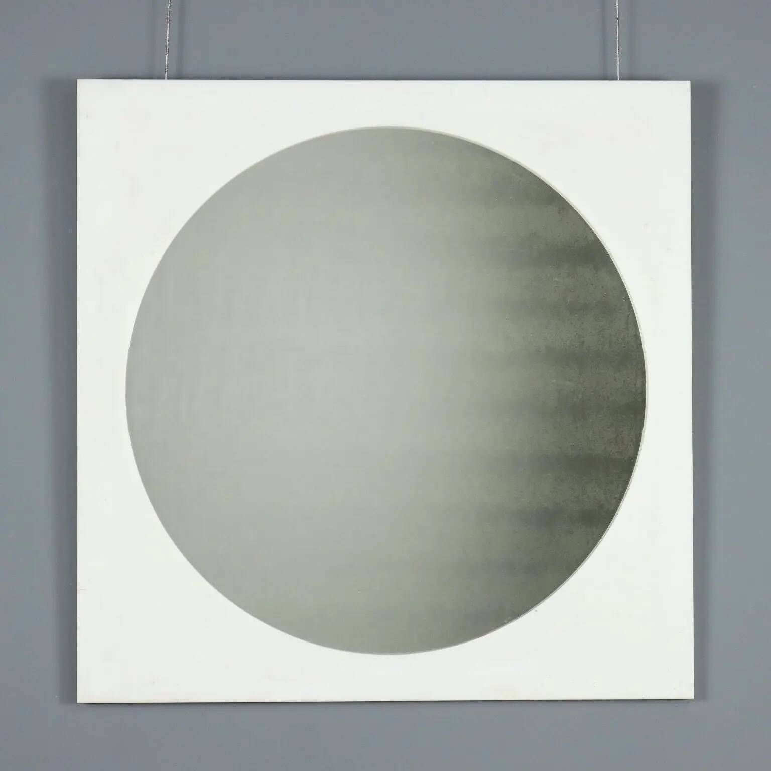 Vintage mirror in glass and perspex, Italian design from the 1970s.