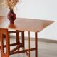 Scandinavian drop-leaf table – Bendt Winge – Teak and beech – 1950s/60s