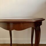 Louis XVI table / pedestal table in solid wood