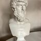 Greco-Roman bust in full plaster of Emperor Lucius Verus Borghese collection