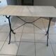 Vintage marble bistro table in the 1960s