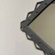 Hand-forged iron mirror with riveted frame, Italy, 1960s