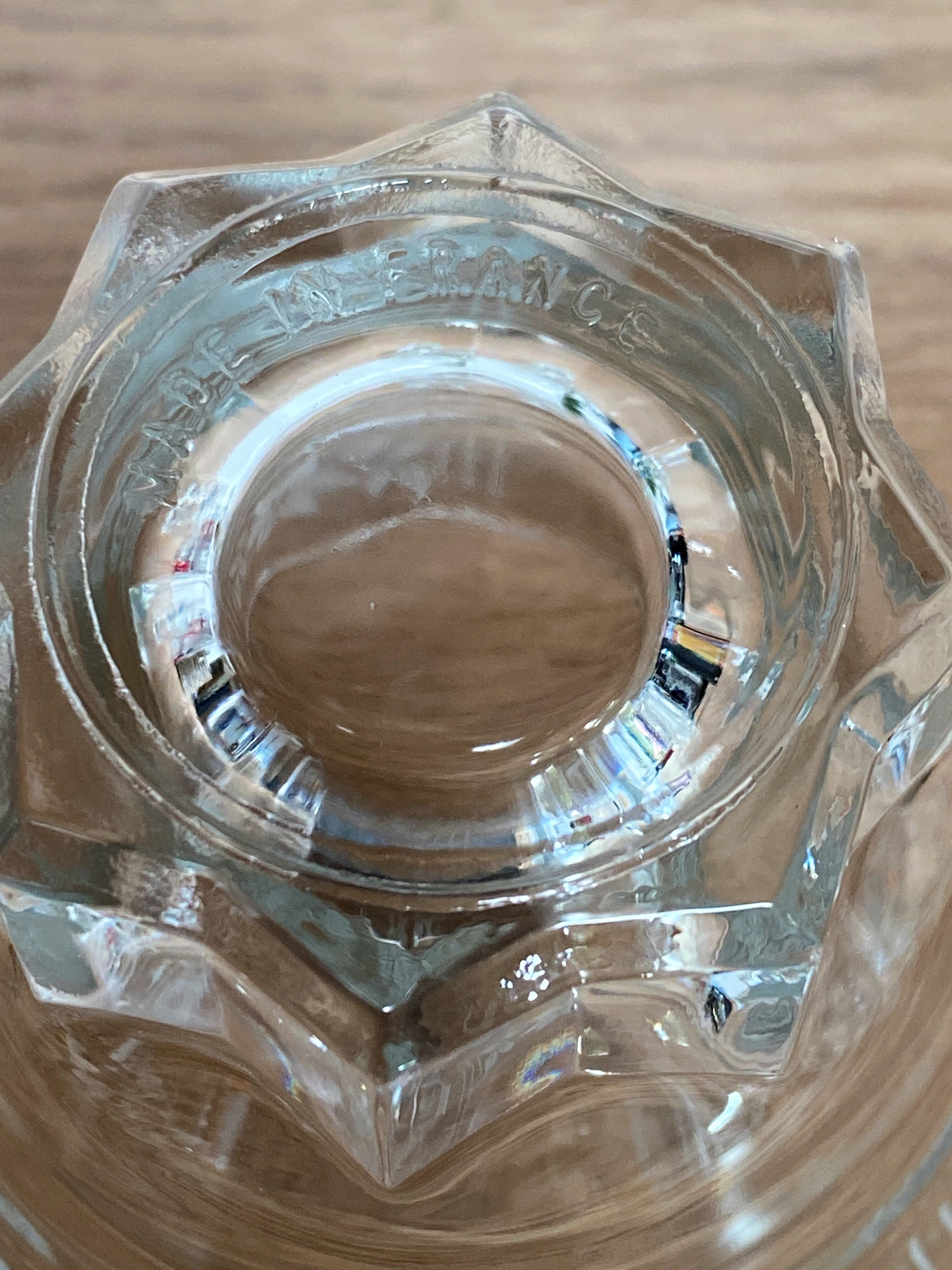 6 verres à eau vintage sérigraphiés