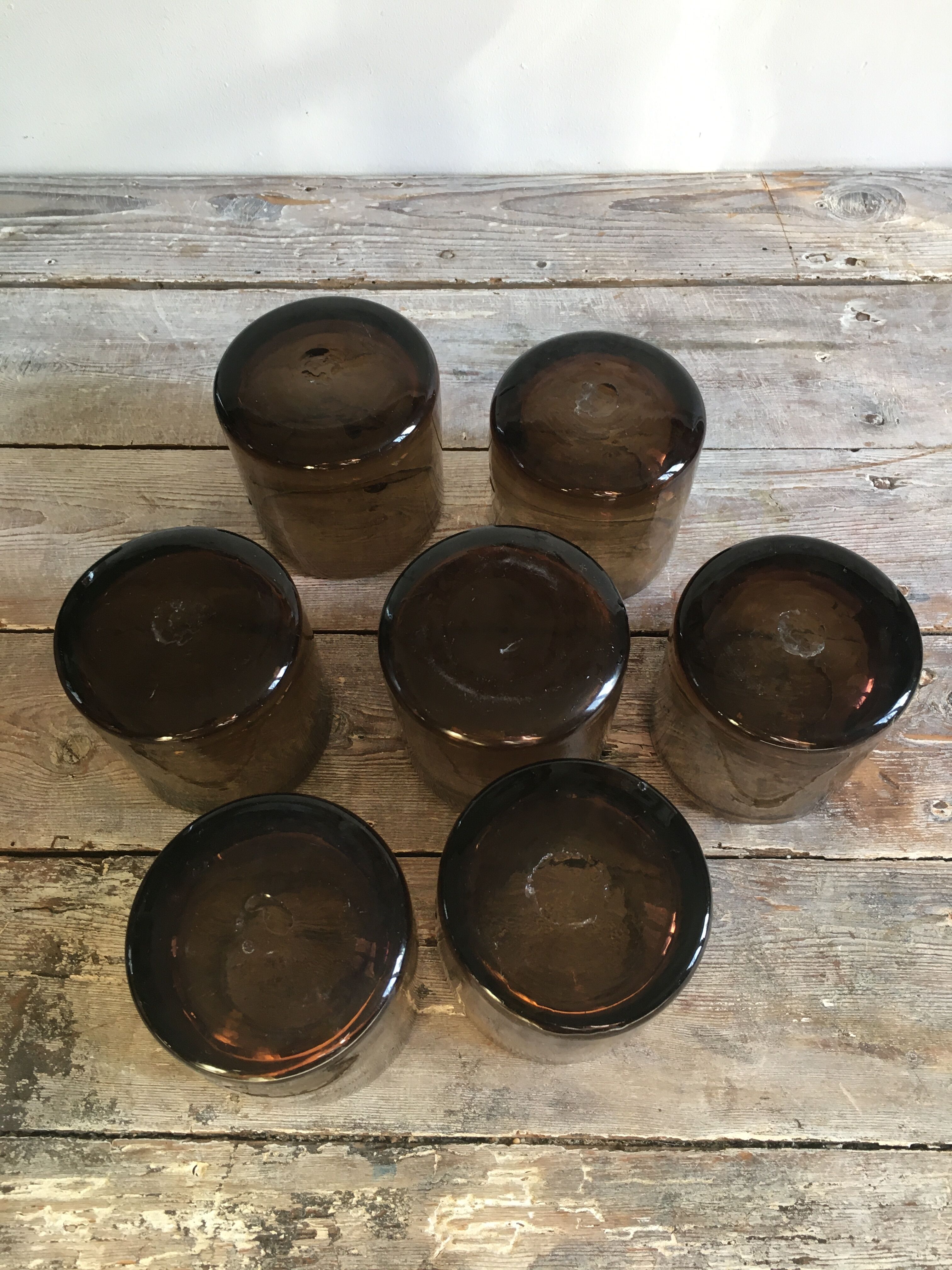 Series of 7 glasses