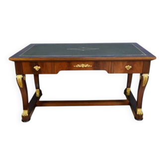 Mahogany desk, Egyptomania style – 20th century