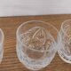 Presentation service 8 glasses and its Bohemian Cristal style dish