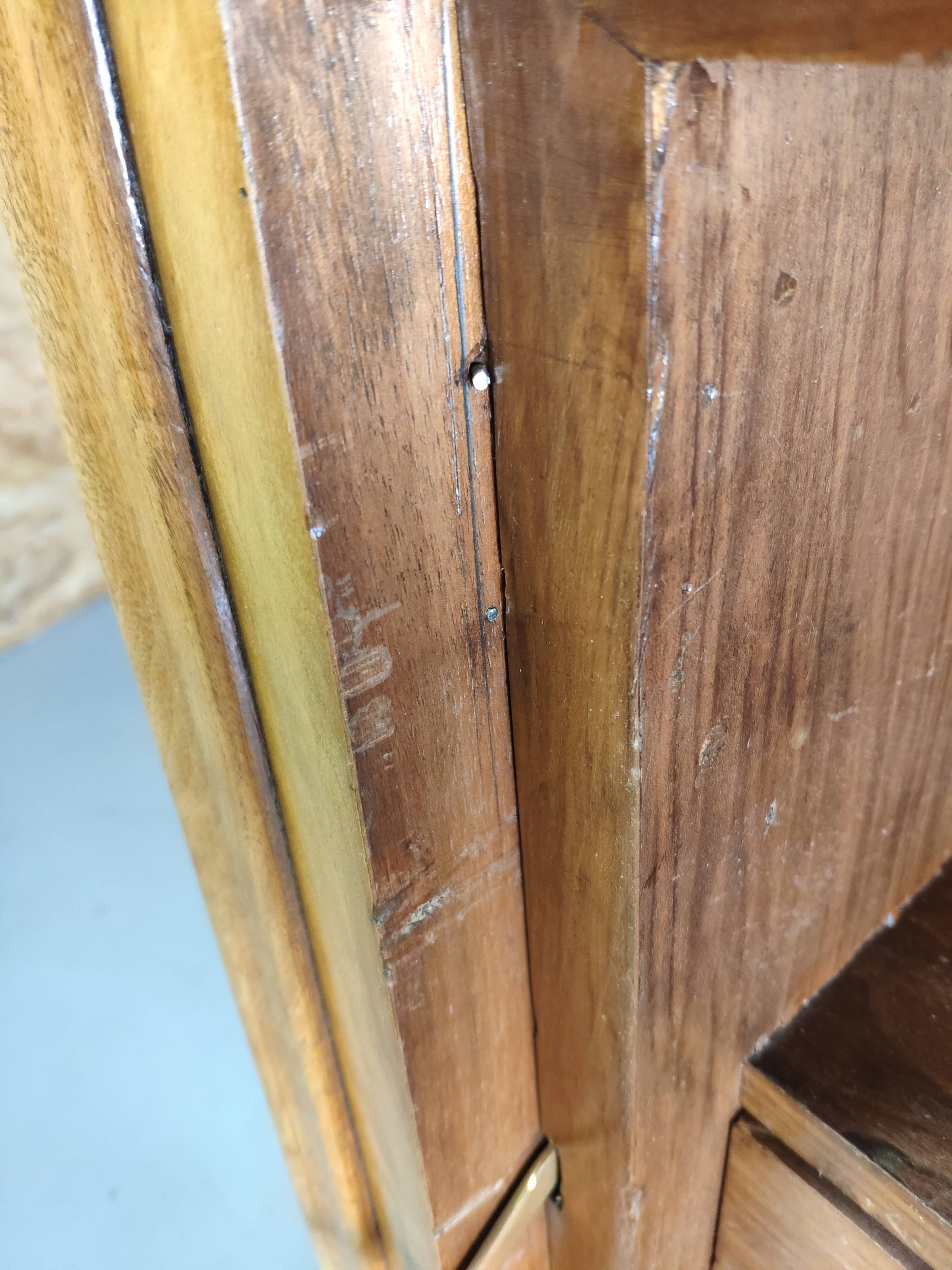 Secretary style Louis Philippe in walnut bramble
