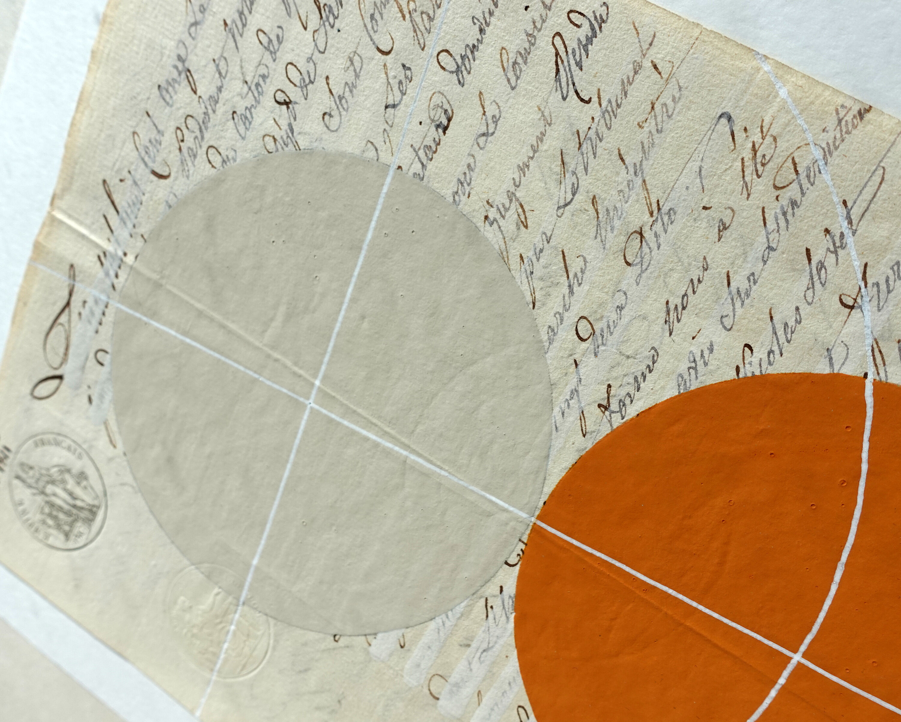 Painting on ancient manuscript