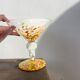 Clichy glass fruit bowl