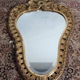 Louis XV style gilded carved wooden mirror