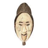 Ancient Tribal Wood Mask African Punu Maiden Mukudji Gabon