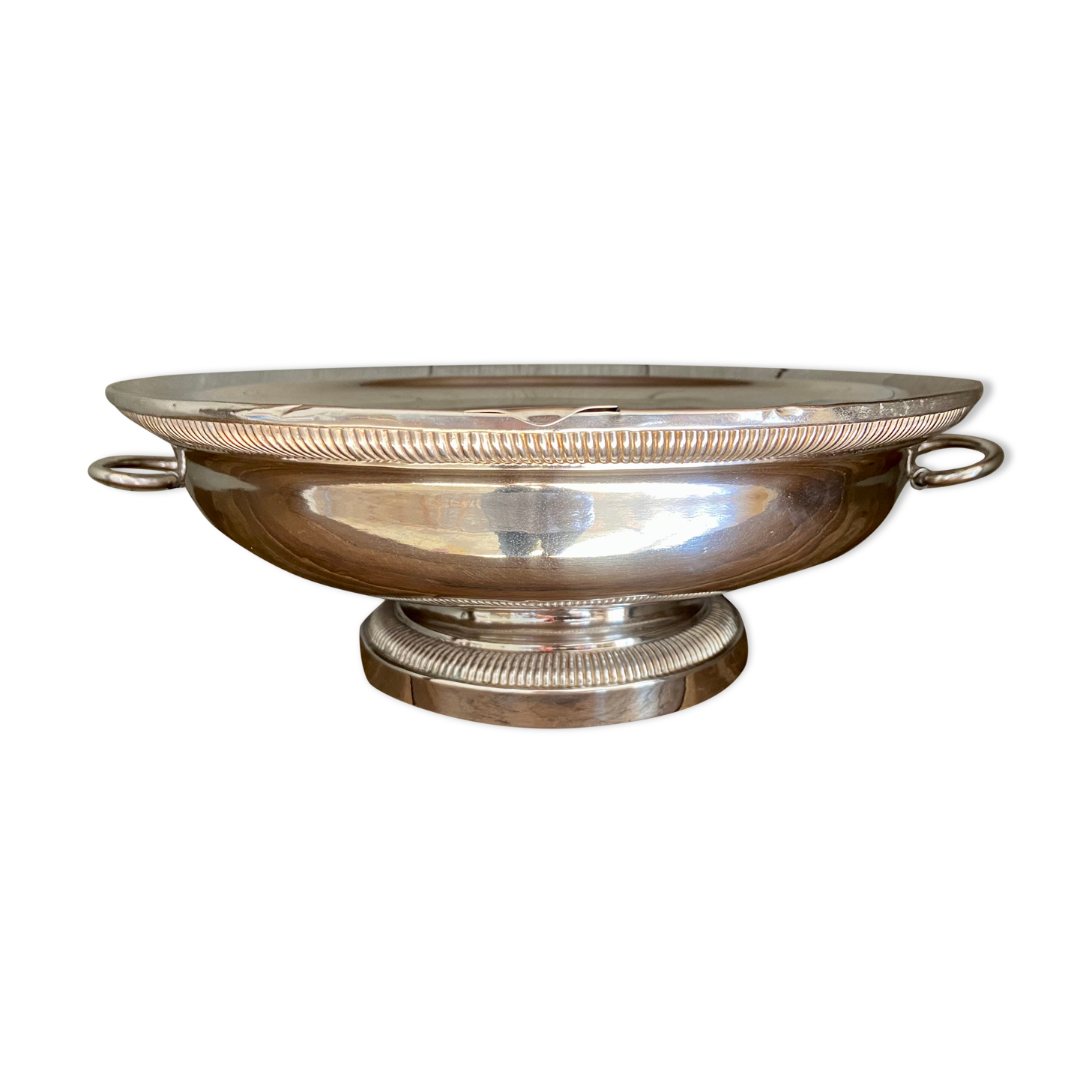 Old silver metal trivet