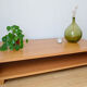 Coffee table Ecart International by Andrée Putman model "crossing" oak wood