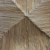 Brutalist straw chair