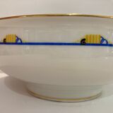 Large porcelain bowl pattern years 30-limoges france W Guerin&cie